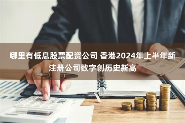 哪里有低息股票配资公司 香港2024年上半年新注册公司数字创历史新高