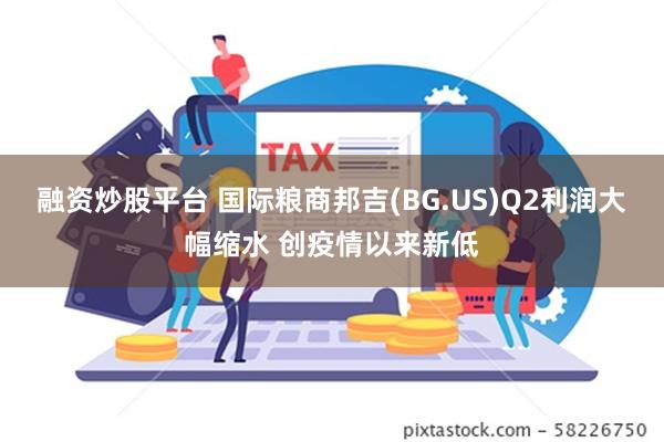 融资炒股平台 国际粮商邦吉(BG.US)Q2利润大幅缩水 创疫情以来新低