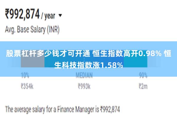 股票杠杆多少钱才可开通 恒生指数高开0.98% 恒生科技指数涨1.58%